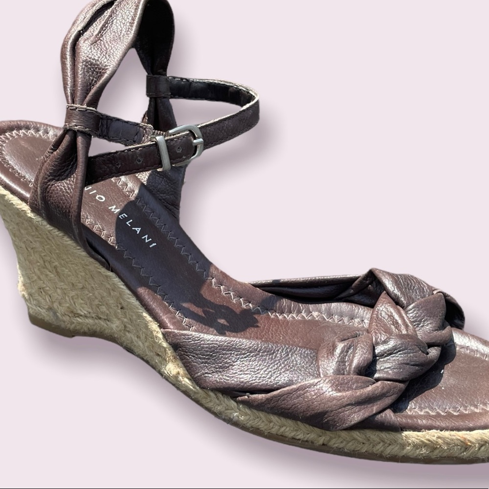 Antonio Melani Dark Brown Wedges Size 9